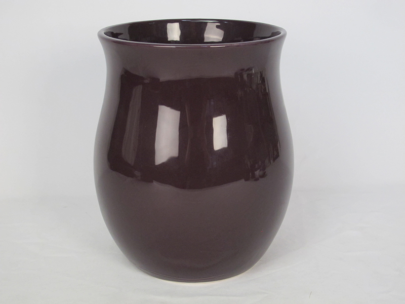 CEBR-170006   Dark Brown Ceramic with Wood Bathroom Set